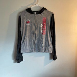 Arkansas Razorbacks hooded zip up jacket